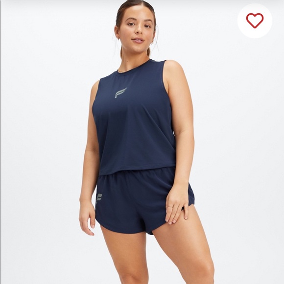 Phoenix Breathe Muscle Tank in Navy/Reflective Logo - Picture 2 of 7